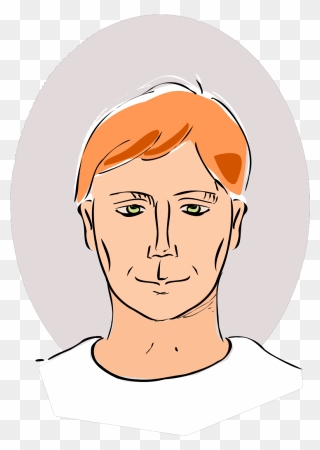 Free Drawing Of Man& - Drawing Of A Head Clipart