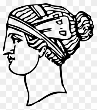 Grecian Hairdressing - Grecia Antigua Png Clipart