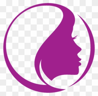 Hairdresser Vector Purple Hair - Health And Beauty Logo Png Clipart