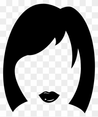 Haircut Clipart Woman Hair - Women's Hair Icon - Png Download