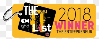 The It List 2018 Winner Logo The Entrepreneur - Ghd Smooth Finish Serum 30ml Clipart