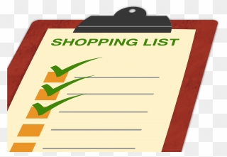 Clean Eating Grocery List Healthy Food List Healthy - Shopping List Clipart