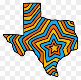 The State Of Texas Venture Capital - Houston Heart On Texas Map Clipart