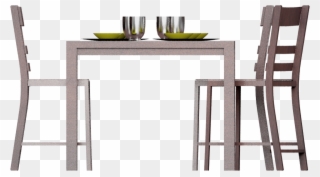 Table Chair Side Png Clipart Bar Stool Table Chair - Dining Table Front View Transparent Png