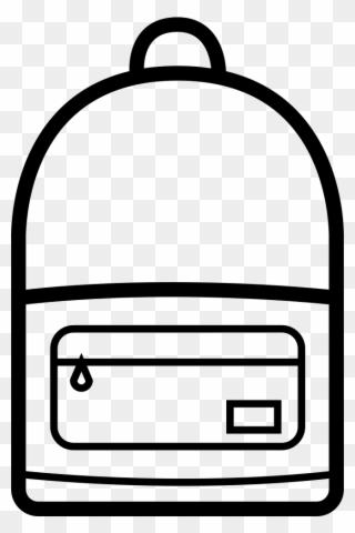 Clipart Book Backpack - Backpack Icon Png Transparent Png