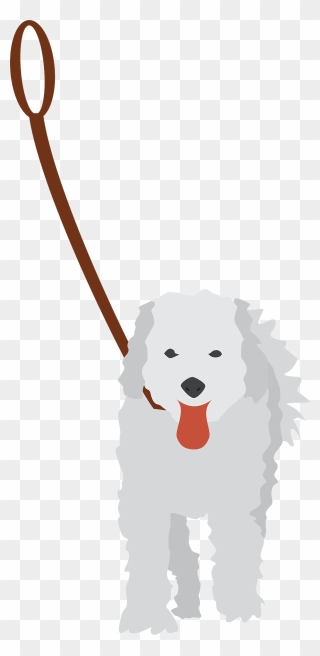Free Dog On A Leash - Custom Dog On Leash Throw Blanket Clipart