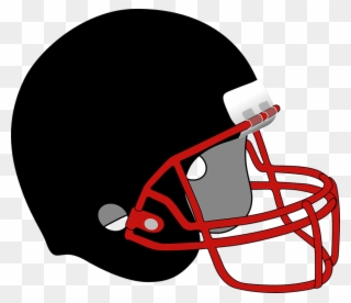 Greyhound Clipart Cricket Helmet - Black Football Helmet Png Transparent Png