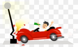 Driver Clipart Animated - Driving Under The Influence - Png Download