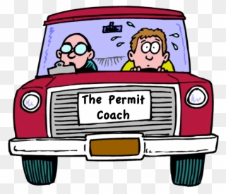 The Permit Coach - Driving Lessons Clip Art - Png Download