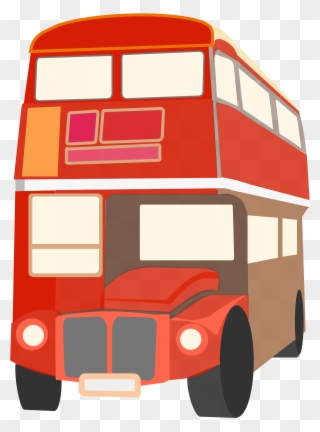 A Double-decker Bus Wants To Take A Turn Safely, Without - Bus Clipart