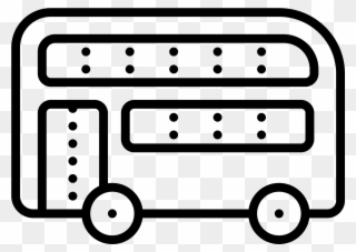 Double Decker Bus Icon - Tlc Commuter Van Decal Clipart