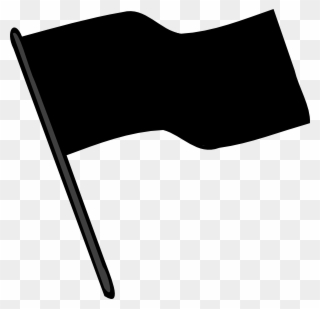Flag Clipart Blank - Black Flag Image Download - Png Download