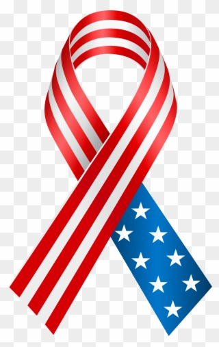 Graphic Freeuse Collection Of American Flag Clipart - Rainbow Solidarity Ribbon - Png Download