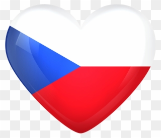 Czech Republic Large Heart Gallery Yopriceville High - Czech Republic Flag Heart Clipart