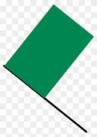 Flag Clipart Green - Bandeira Verde Vetor - Png Download