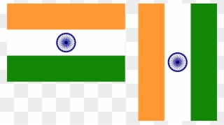 India Flag Vertical Clipart Flag Of India National - India Flag Vertical - Png Download
