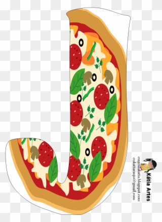 Jim O'rourke, Kid Parties, Initials, Pizzas, Numbers, - Pizza Letras Clipart