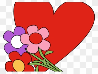 Valentines Day Clipart Monster - Clipart Flowers And Hearts - Png Download