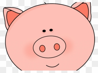 Pig Clipart Face - Black And White Pig Face Clip Art - Png Download