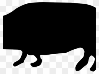 Pig Clipart Silhouette - Pig Silhouette Clip Art - Png Download