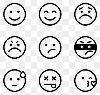 Emoji Icon Collection - Emoticon Icon Clipart