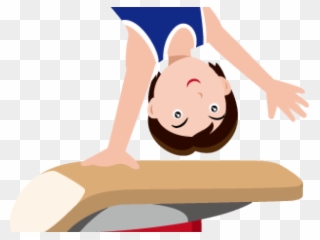 Gymnast Clipart Gymnastics Trampoline - Gymnast Bear Clip Art - Png Download