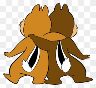 Chip, Dale From The Back - Chip Dale Clipart