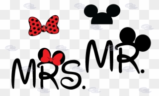 Mr Clipart Couple - Mr Mrs Mickey Mouse - Png Download