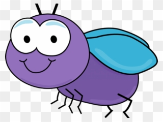Flies Clipart Purple - Cute Fly Clipart - Png Download