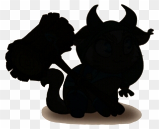 Silhouette When Locked - Animal Figure Clipart