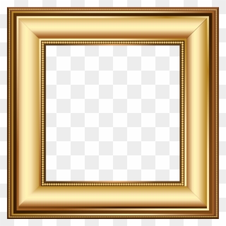 Gold And Brown Transparent Photo Frame - Picture Frame Clipart