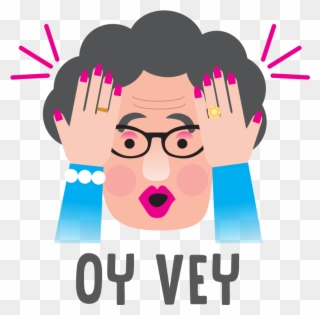 Oy Vey Clipart 2 By Angela - Oy Vey Emoji - Png Download