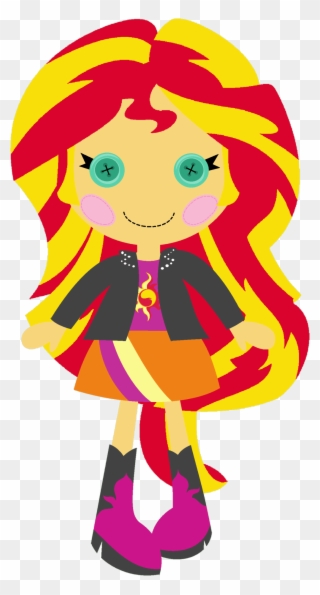 Sunset Shimmer Lalaloopsy Fanon - My Little Pony Equestria Girls Lalaloopsy Clipart