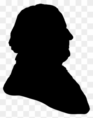 Victorian Gentleman Profile - Old Man Head Silhouette Clipart