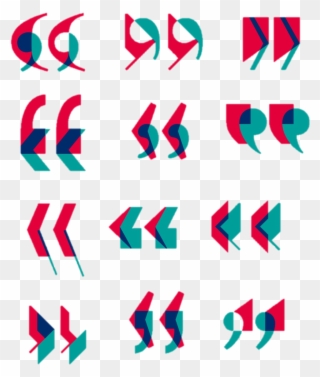 Learning Why Some Can Interpret A Text Message Ending - Guillemets Typo Clipart