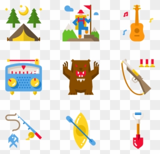 Icons Free Camping - Graphics Clipart