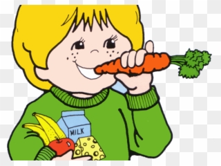 Chips Clipart Kid Snack - Eat Healthy Food Cartoon - Png Download