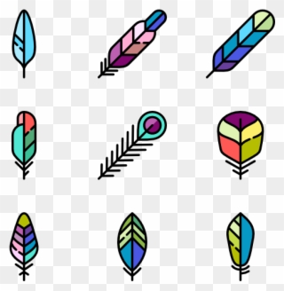 Feathers - Simple Feather Icon Clipart