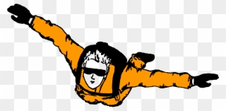Skydiver Simple Highball Blog - Sky Diving Clipart Png Transparent Png