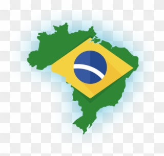 Brazil - Brazil White Population Map Clipart