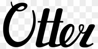 Otter Logo Lettering Skillshare - O Otter Logo Clipart