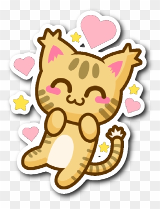 Cute Cat Stickers Series - Cute Cat Stickers Transparent Clipart