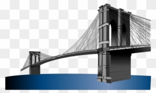 Clipart - Brooklyn Bridge - Brooklyn Bridge Clip Art - Png Download
