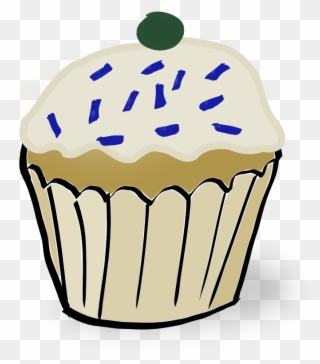 Cupcake Free White Muffin - Muffin Clipart - Png Download