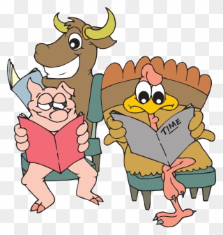 Animals Reading Png Clipart