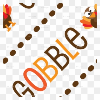Thanksgiving Turkey Gobble Gobble Thanksgiving Pattern - Funny Thanksgiving Turkey Throw Blanket Clipart