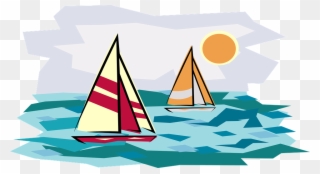 Boats Cliparts - Clipart Boat On Water - Png Download