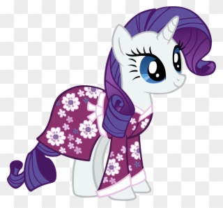 Artist Scrimpeh Kimono Nightgown Artistscrimpeh Rarity - Pony Friendship Is Magic Rarity Clipart