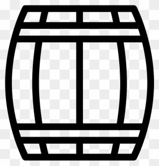 Wooden Beer Keg Icon - Pharaoh Easy To Draw Clipart