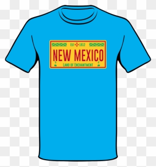 Authentic New Mexico License Plate Shirt - Zia Pueblo Clipart
